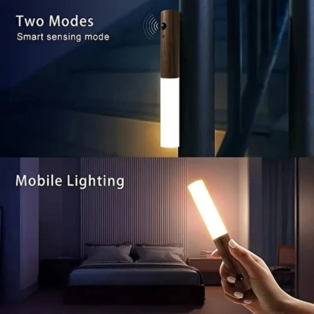 Smart Motion Sensor Night Light - Rechargeable Magnetic Wall Lamp