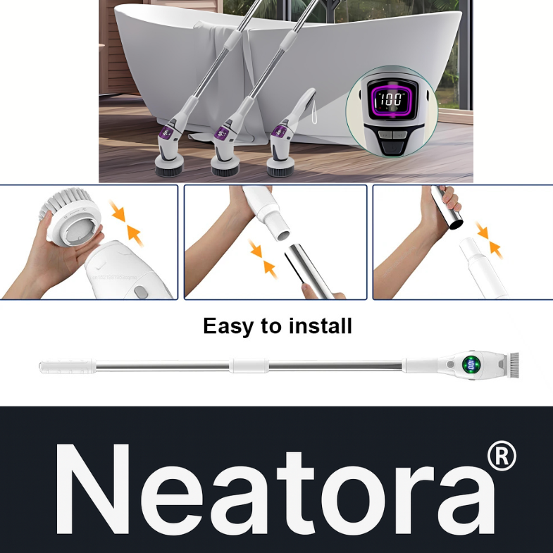 CleanMaster™ 8-in-1 Cordless Rotating Brush