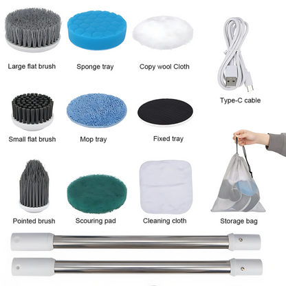 CleanMaster™ 8-in-1 Cordless Rotating Brush