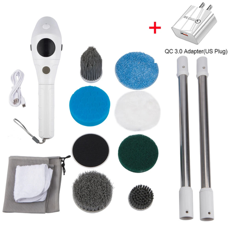 CleanMaster™ 8-in-1 Cordless Rotating Brush