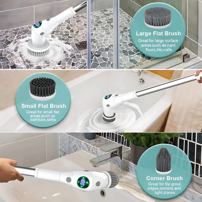 CleanMaster™ 8-in-1 Cordless Rotating Brush